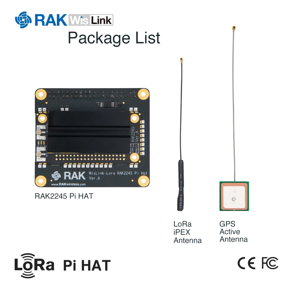 RAK2245 RPi SKRYBĖLĘ Edition | Antspaudas Edition | 96Boards Edition | support 8 kanalai, UART Versija | RAKwireless
